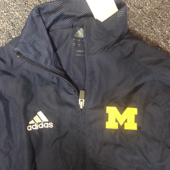 Adidas Michigan Climalite Warmup Jacket - Picture 2 of 3